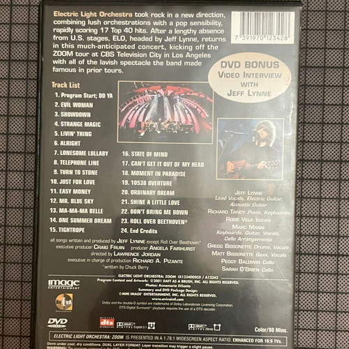 Electric Light Orchestra Zoom Tour Live opened unused