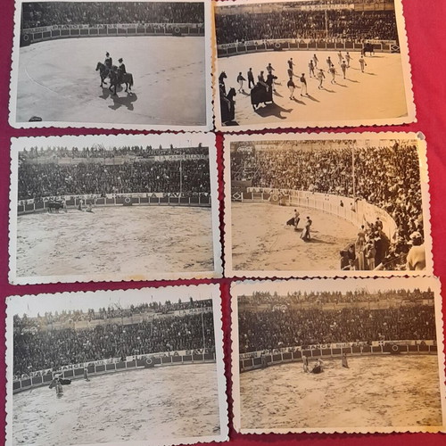 Bullfighting vintage photo set of 12 pieces 10x7.5 cm