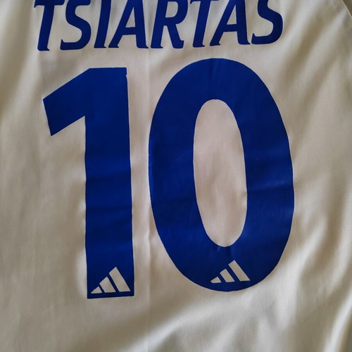 Vintage Greece National Team Euro 2004 Jersey Tsiartas #10 Adidas Replica like new