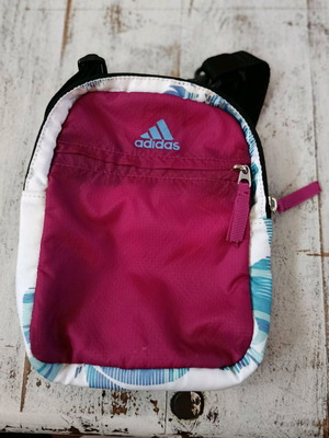 Adidas bag multicolored with zipper and three compartments, like new