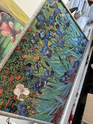 Decorative painting with irises, Van Gogh