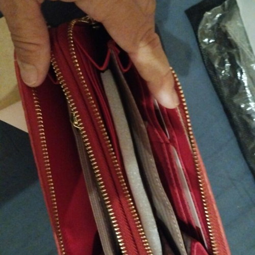 Doca wallet, coral color, new