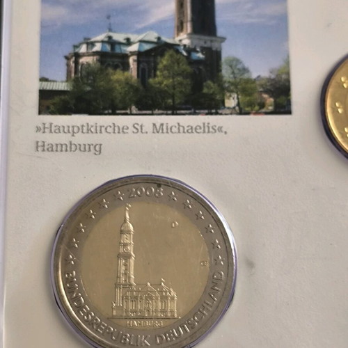 Official Germany 2008 coin set with extra 2€ souvenir sealed new