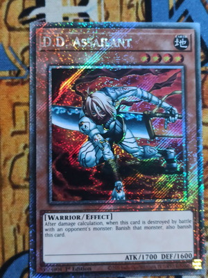 D.D. Assailant Platinum Secret Rare κάρτα Yu-Gi-Oh! σαν καινούργιο