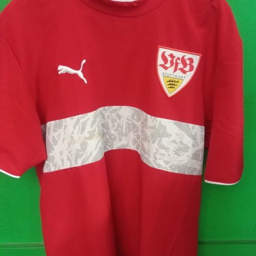 Stuttgart Football Jersey used with faded advertisement