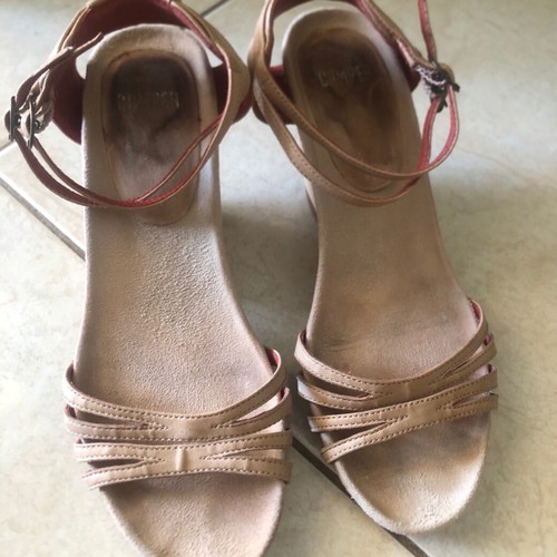 Camper women's shoes used, sandals platforms size 38