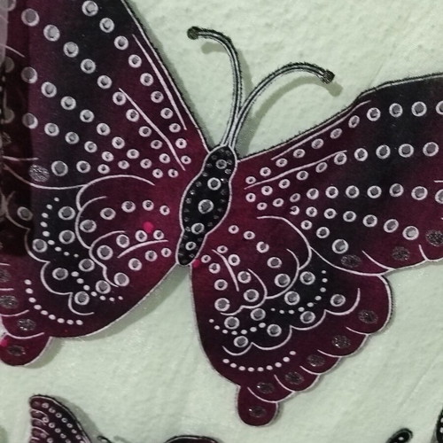 Women's scarf like new, purple and silver
