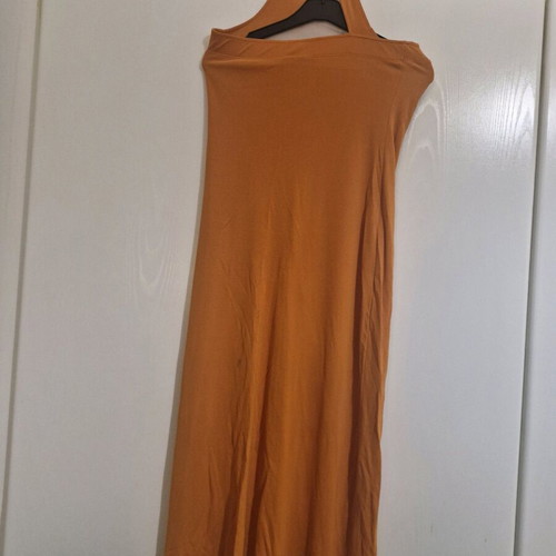 Viscose dress orange like new, size x-small