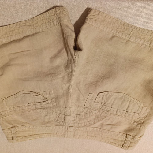 Anel beige linen shorts, safari style, size S