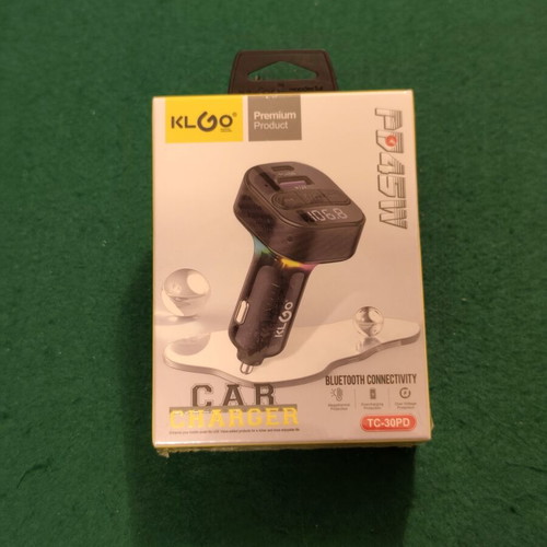 KLGO TC-30PD 45W Car Charger and Bluetooth FM Transmitter