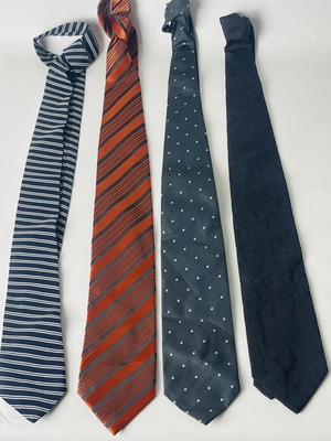 Set of 4 men's ties used, Federico, Bonaparte, GSM