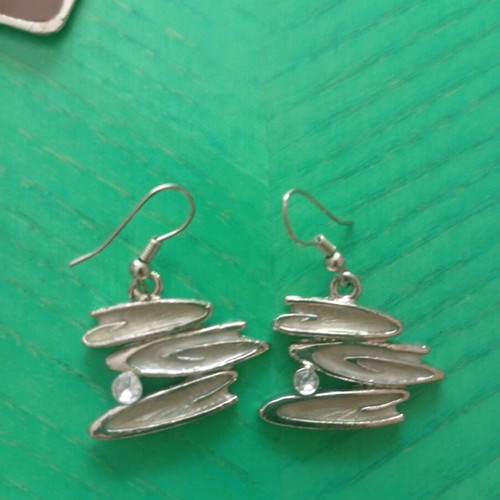Earrings set of 5 pairs made of stainless steel and enamel new