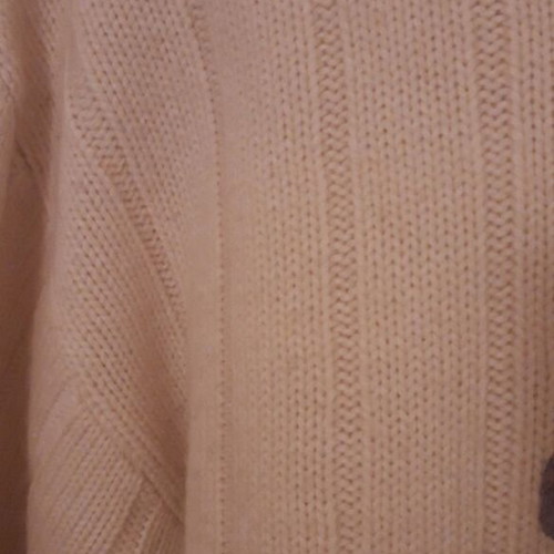 DKNY unisex knitted sweater with high collar used, off white