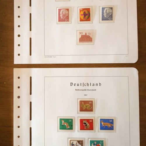 Authentic collectible stamp sheets Germany Bundesrepublik Deutschland
