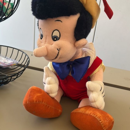 Pinocchio vintage plush toy 50 cm used