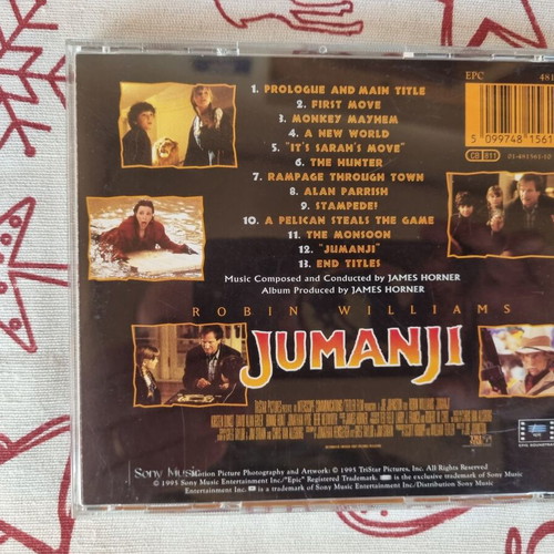 Jumanji Original Motion Picture Soundtrack CD like new, classic