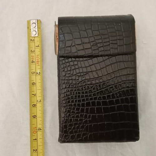 Dermatine tobacco case from 1970s used
