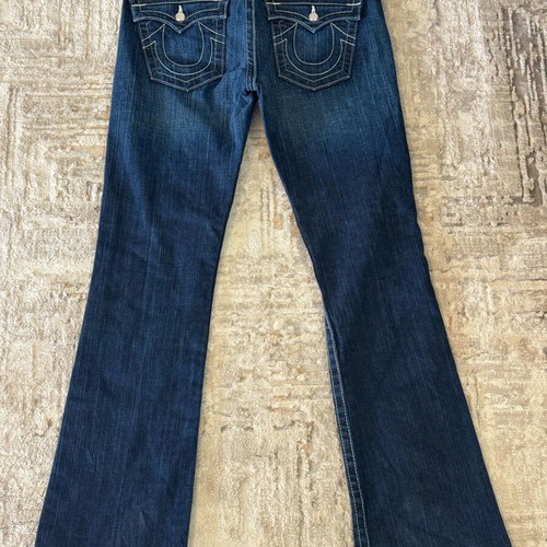 True Religion bootcut pants size L like new, blue