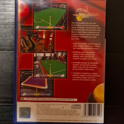 Cue Academy Snooker Pool Billiards παιχνίδι PS2 μεταχειρισμένο