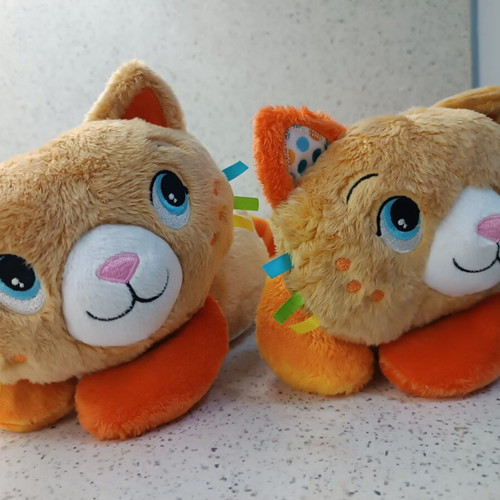 Baby Clementoni Cat Plush Toy like new, relaxing and soothing for 0+ months