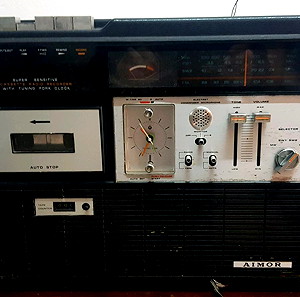 Aimor Ραδιοκασετοφωνο μαύρο, λειτουργικό.