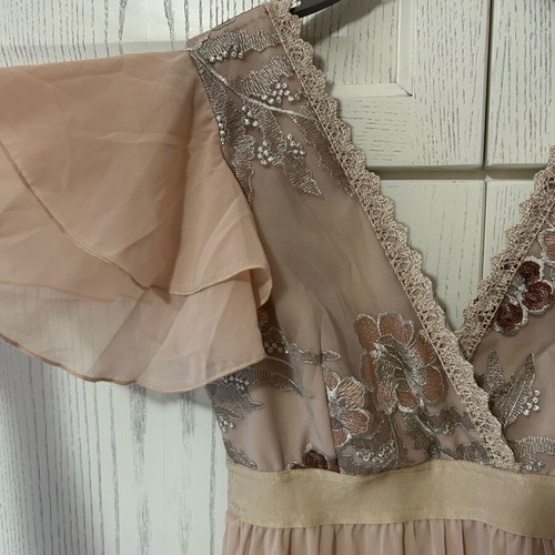 Shine dress like new, powder color, size S/M