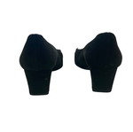 Stuart Weitzman black suede mid heels used