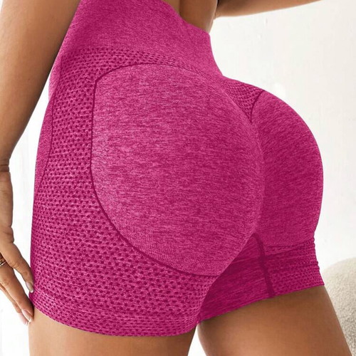 Women's hot pink sportswear gym yoga shorts leggings size Medium new