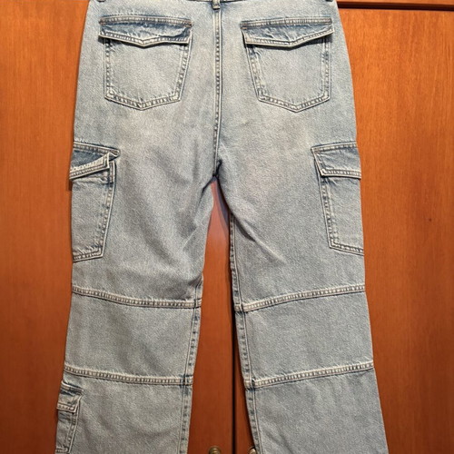 Zara women's jeans like new, low rise, size L 40 12, blue