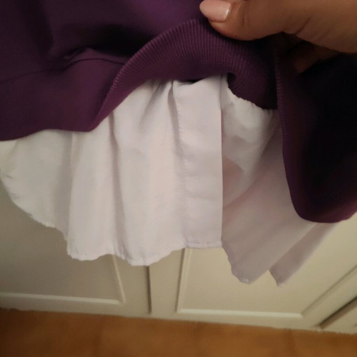 Blouse dress like new, white and purple, size S