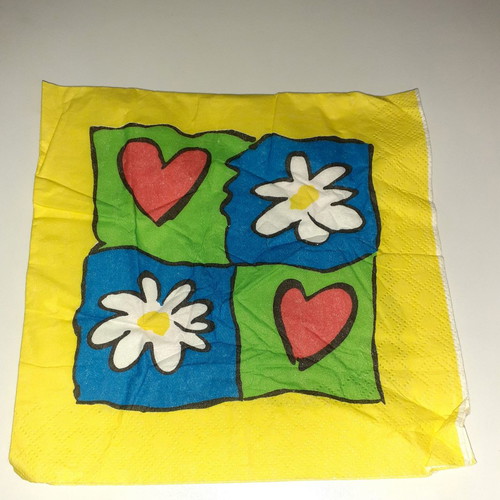 Collectible napkins used with various designs