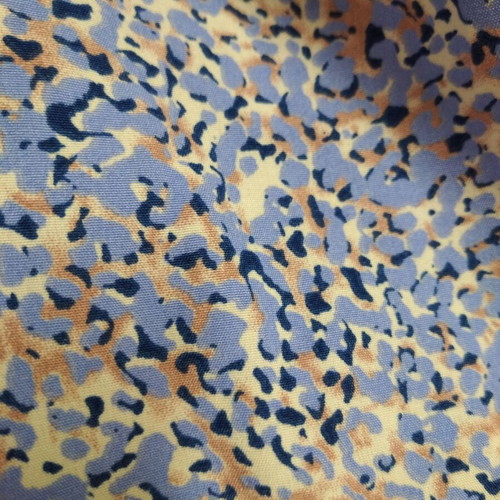 Women's long sleeve top with animal print