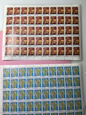 Full Sheets of ELTA Postage Stamps from the Drachma Period, New