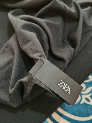 Zara Women's Black Cotton Blouse New Size M