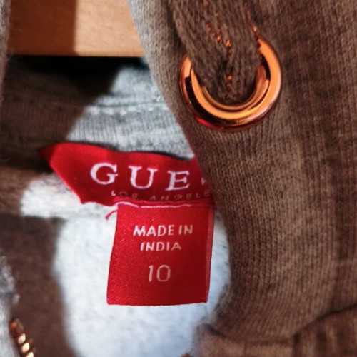 Guess sweatshirt jacket for girls like new, gray, size 140 cm