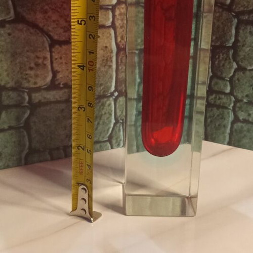 Vintage Murano Vase Sommerso style by Alessandro Mandruzzato used