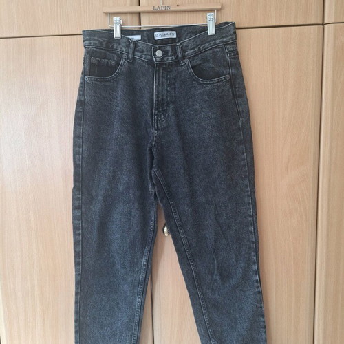Pull & Bear mom jeans used, size M 38, black