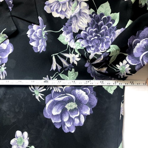 Vintage floral black BHS shirt new, size L 42