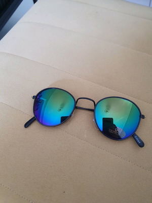 Γυαλιά ηλίου unisex καινούργια, 14cm, μέταλλο και πλαστικό, μαύρο πολύχρωμο