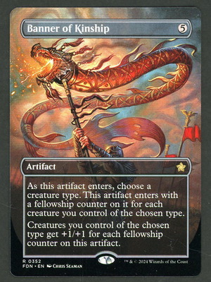 MTG Foundations Banner of Kinship Magic The Gathering card