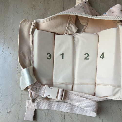Konges Slojd baby float vest, pink powder color, age 2-4 years