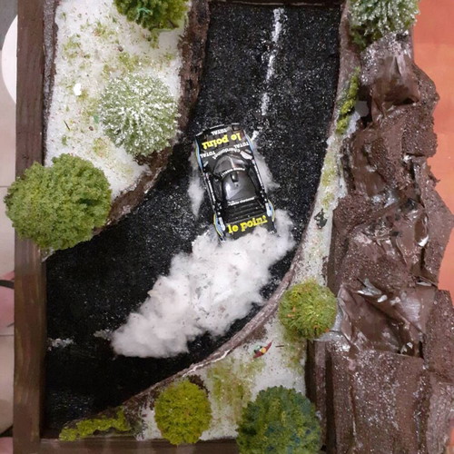 Car diorama handmade, new