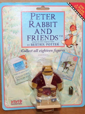 Mr Jeremy Fisher figure new 8 cm Vivid Imaginations 1995