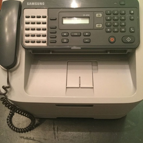 Samsung Laser Fax SF-650 used with copier and toner included
