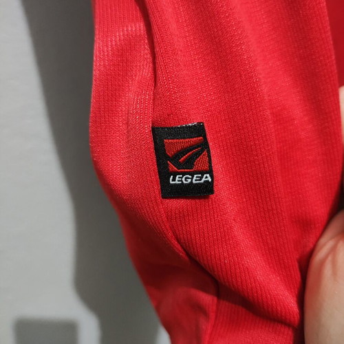 Men's Legea sports jersey like new, size Large, red with black details
