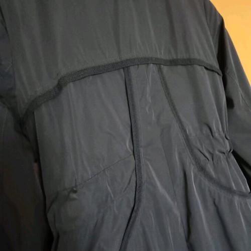 Black midi coat Viva avant-garde design with balloon, like new, size M
