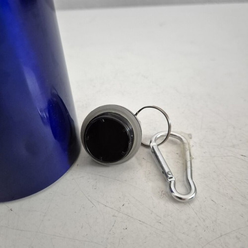 Aluminum Water Bottle Luxor 500ml New, Blue with Carabiner