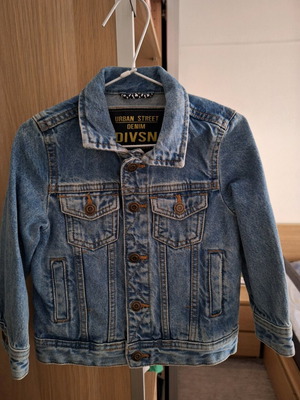 Unisex denim jacket like new, size 98 cm