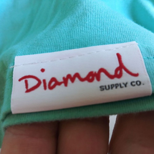T-shirt Diamond Supply new, turquoise, size S