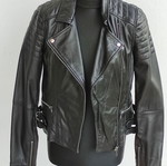 Δερμάτινο τζάκετ biker μεταχειρισμένο, μαύρο, μέγεθος small
